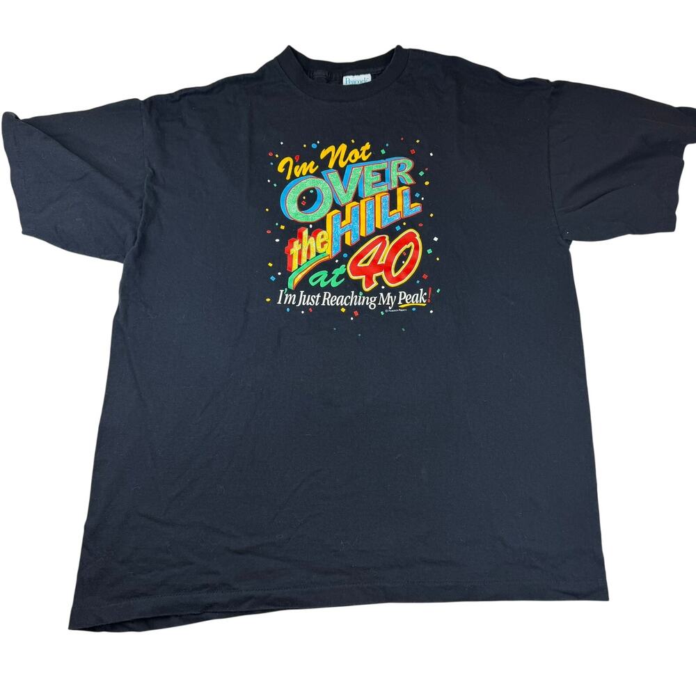 Peacock Papers Over The Hill at 40 Vintage Tee XL
